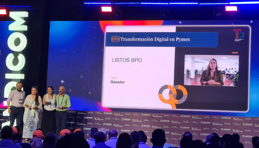 Listos BPO cierra un año en el que fue galardonado por su transformación digital en las PYMES por CINTEL y la PWC